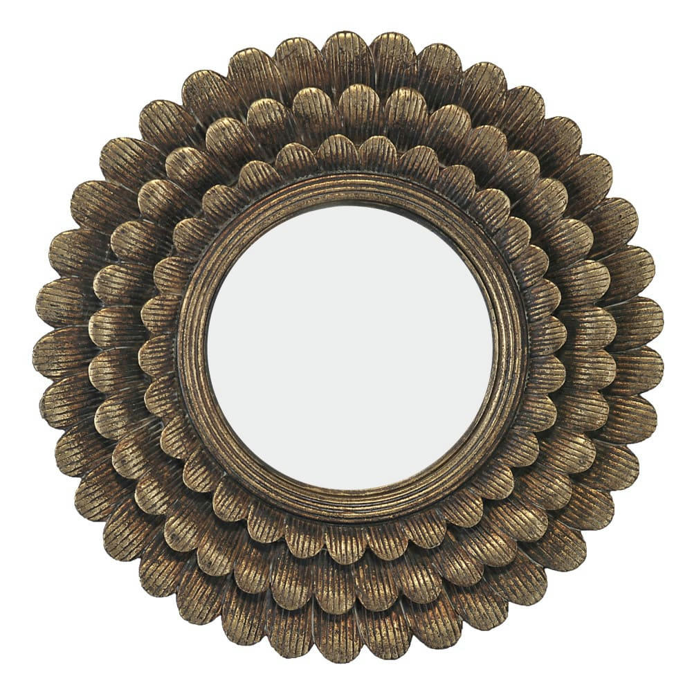 SOFIA - Miroir soleil D20 cm or