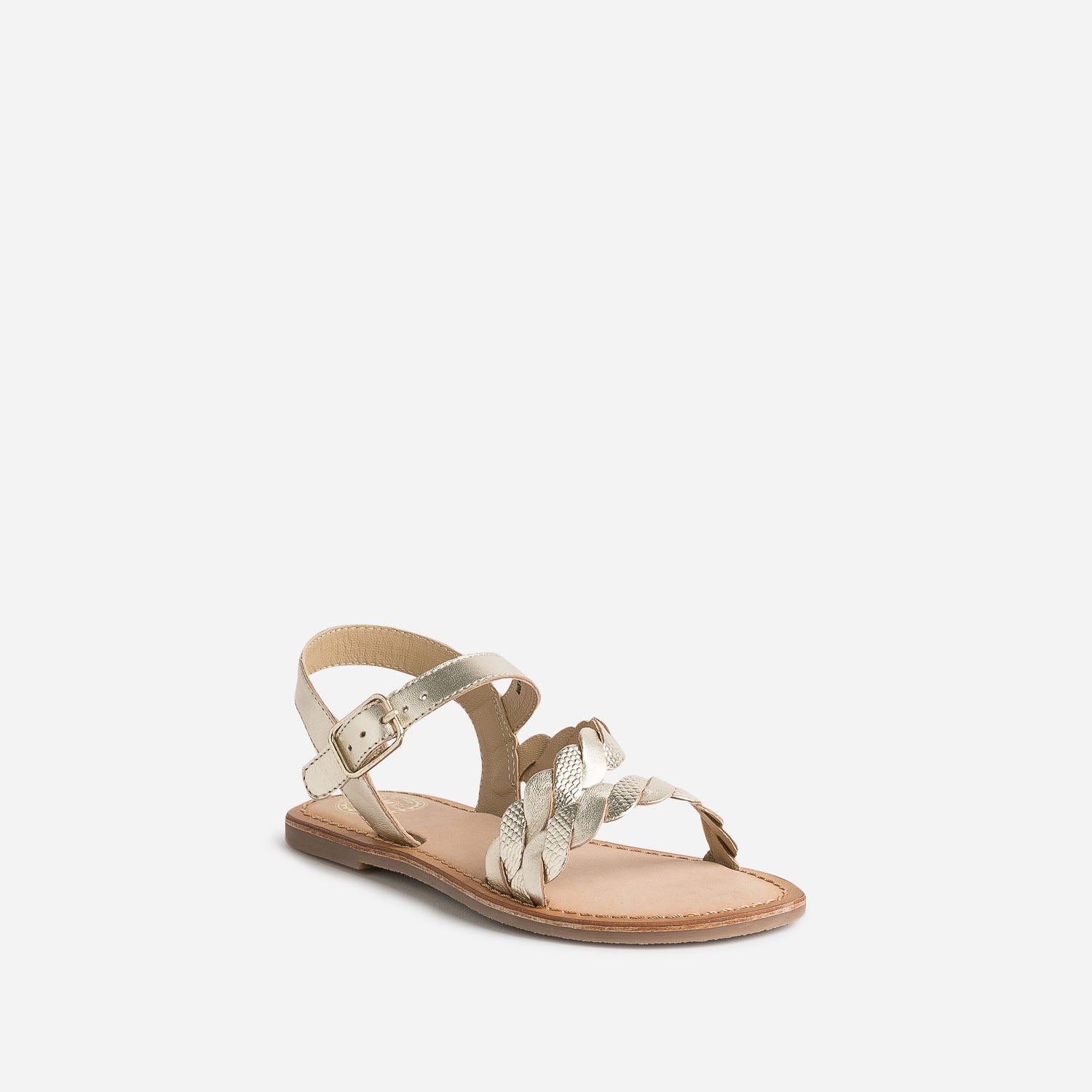 Sandale BUGGY dorée en cuir