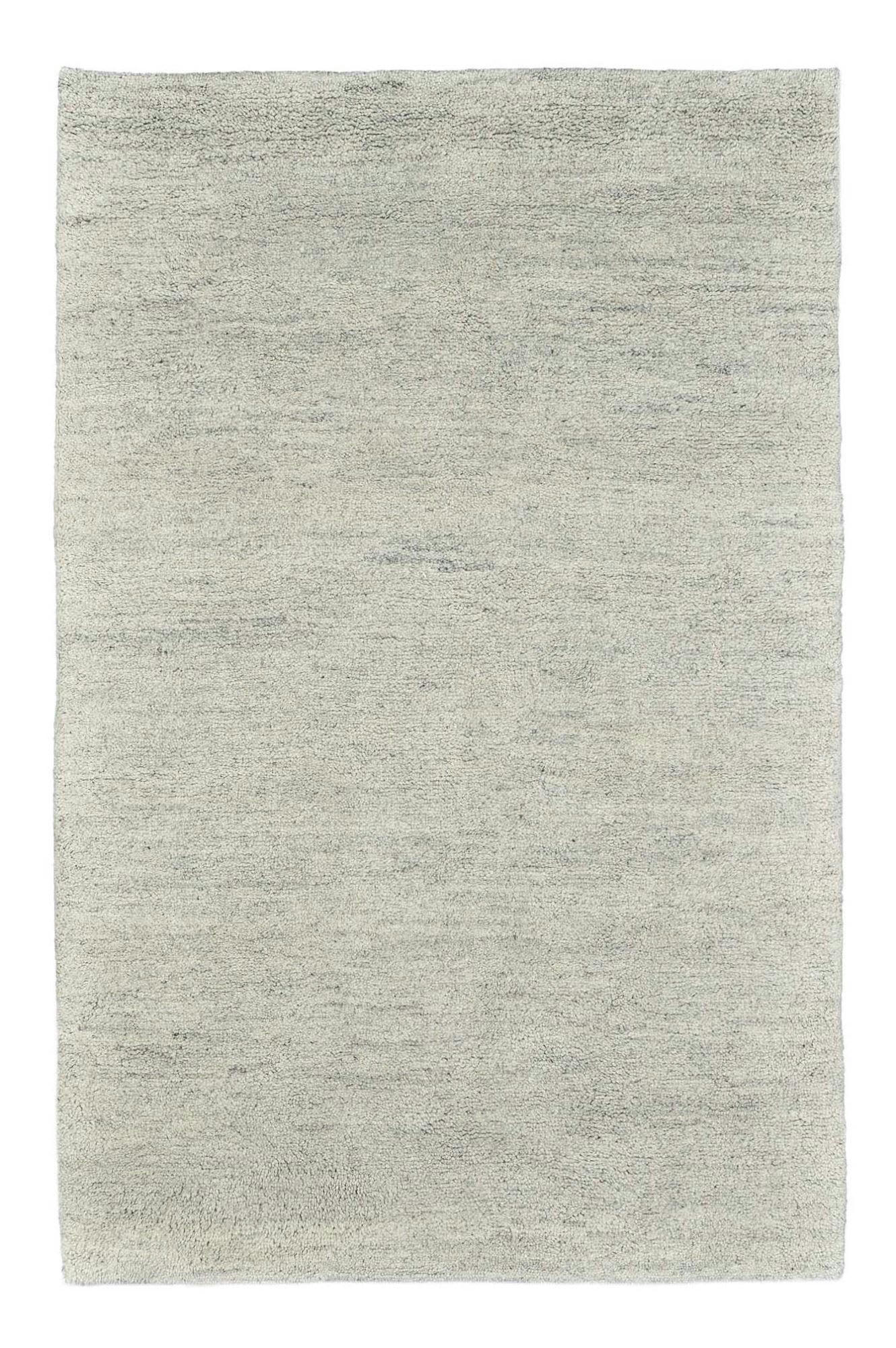 HADJ - Tapis berbère marocain noué main en laine - Sable 60x120 cm