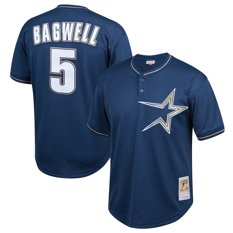 Jeff Bagwell Houston Astros Youth Cooperstown Collection Mesh Batting Practice Jersey - Navy