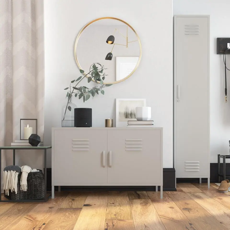 Bradford - Kast met 1 taupe metalen deur