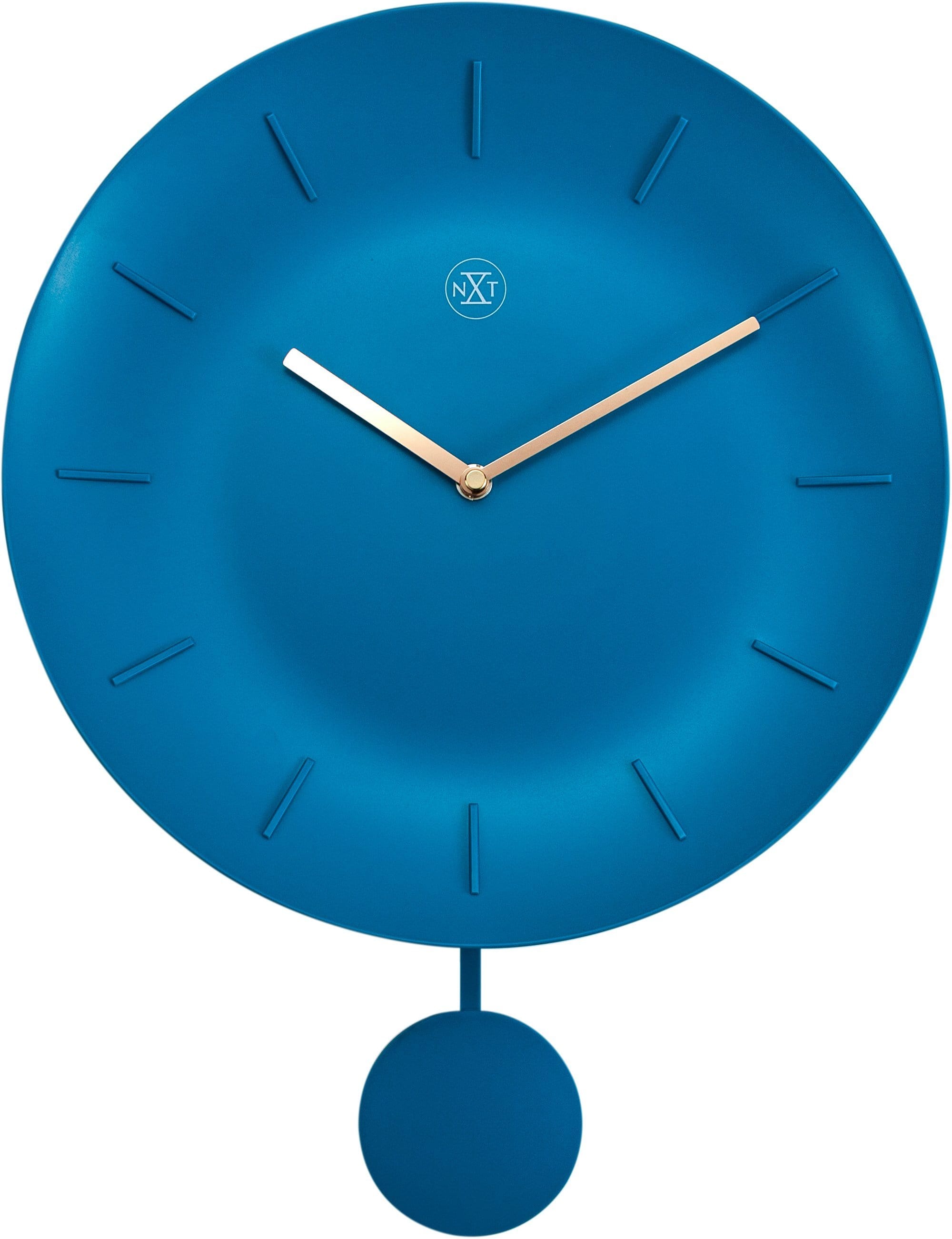 NeXtime - nXt - Wandklok - 30 cm - Plastic - Turqiose - 'Bowl'