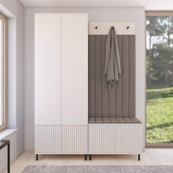 Przedpokój Ritmo wersja 1 wysokie nogi rurki Trinity 06 Cashmere