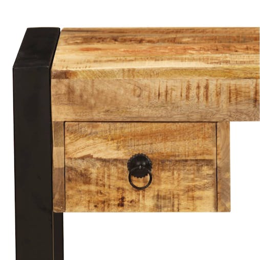NNEVL Desk with 2 Drawers 110x50x77 cm Solid Mango Wood