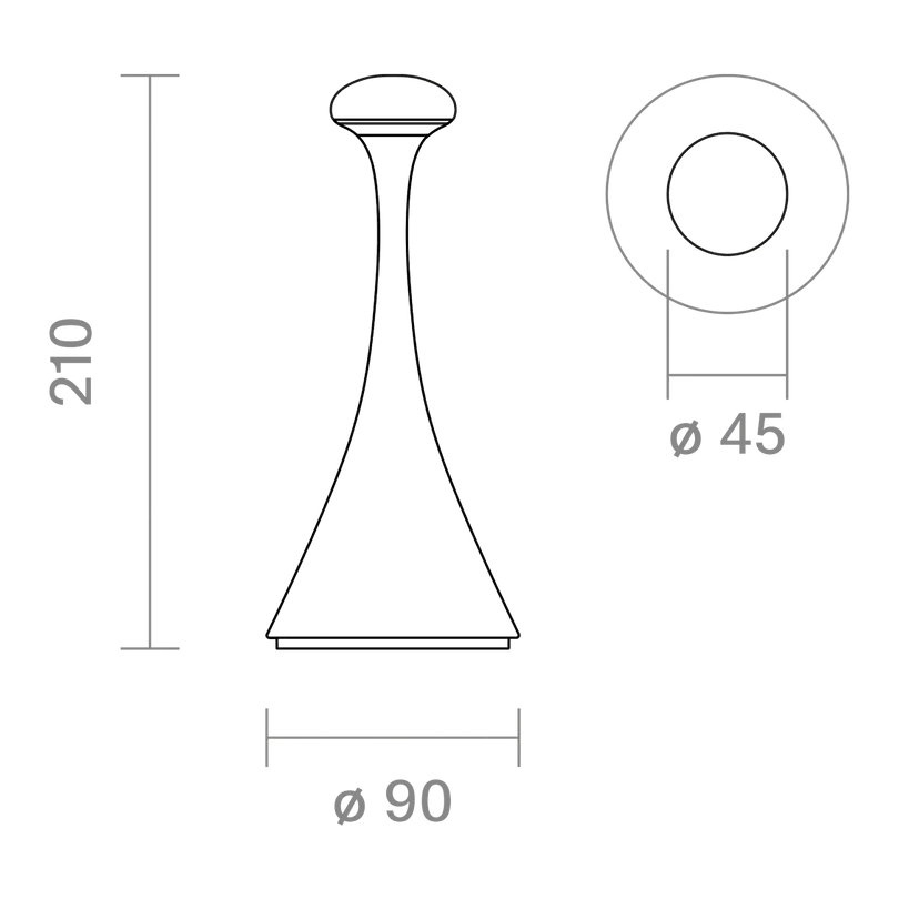 Outdoor Tischleuchte Nudrop mini