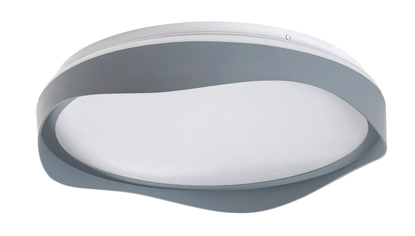 Plafon ISRAHokrągły popielato-biały LED 1x24W 38cm 1250lm IP20 Rabalux