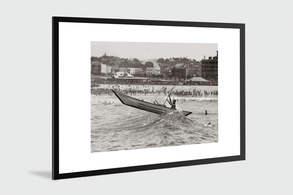 MER - Photo ancienne noir et blanc mer n°46 alu 60x90cm