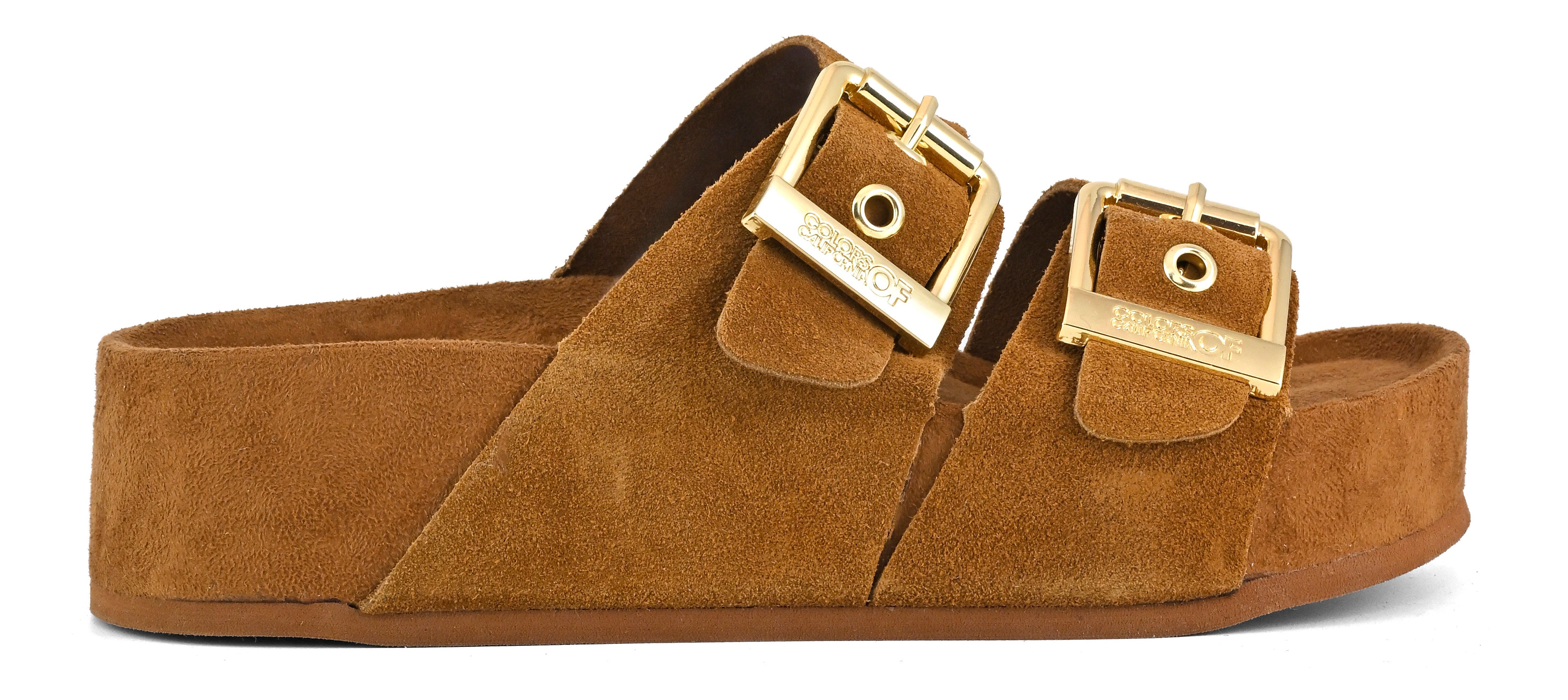 PLATTFORM SANDALE VELOURS