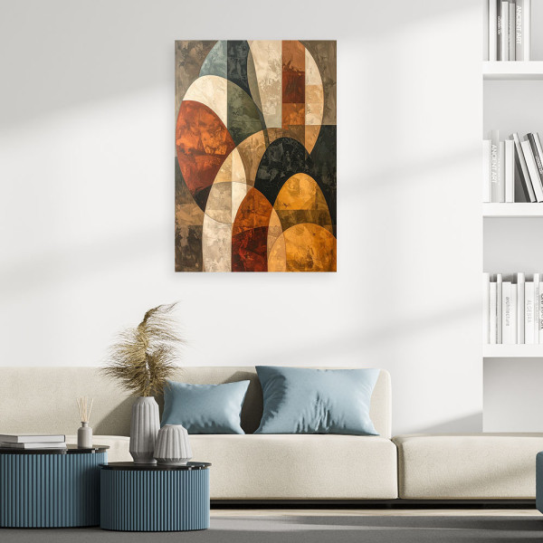 Obraz do salonu sypialni biura loftu, Abstrakcja geometryczna 20x30