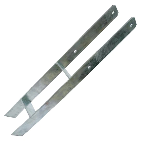 H-Pfostenanker, Stahl, BxL: 91 x 600 mm