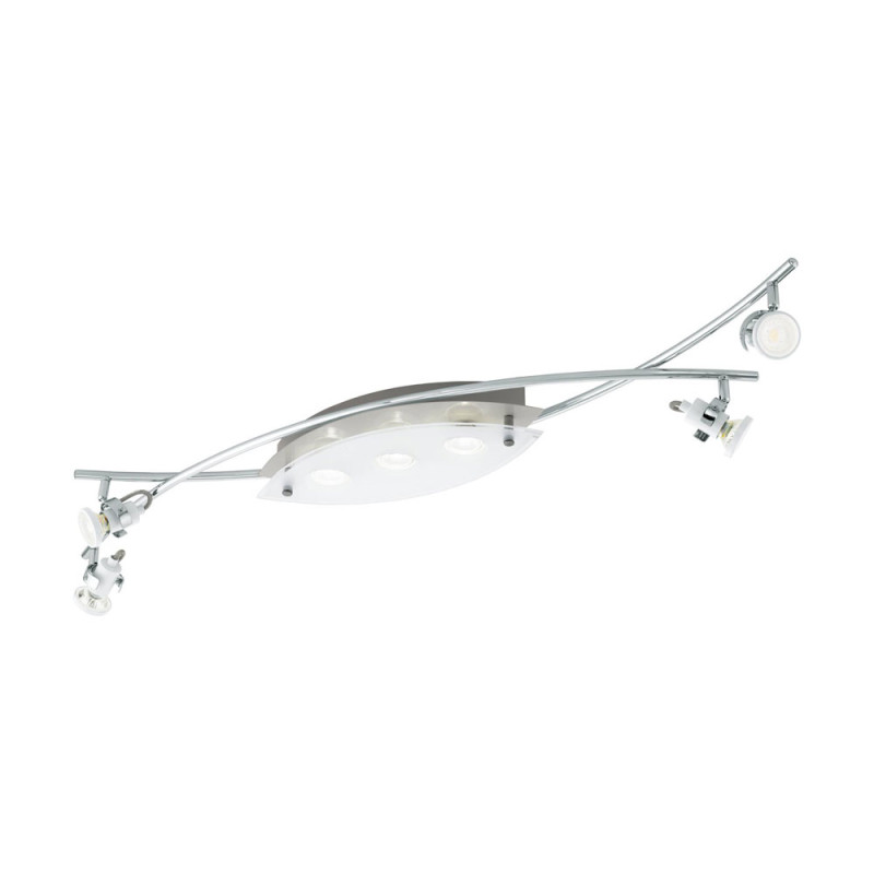 Plafonnier LED Tukon 3 blanc et chrome GU10 7 x 3 W EGLO