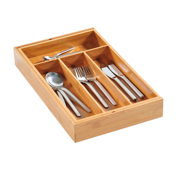Wkład na sztućce z regulacją 26-49 cm, bambusowy, KESPER