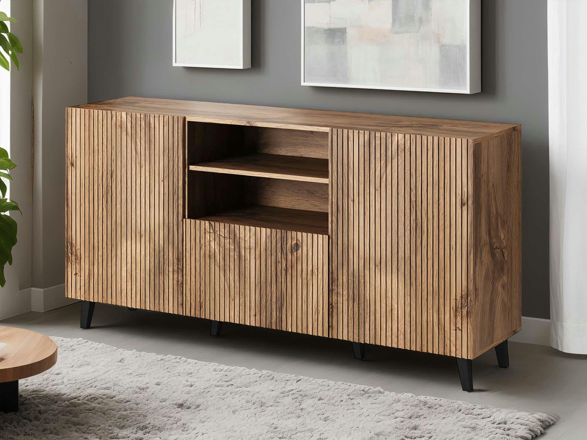 COME - Buffet bas contemporain 150 cm bois