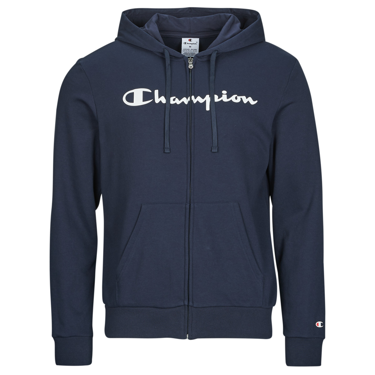 Champion - Full Zip Hoodie Sweatshirt - Marine