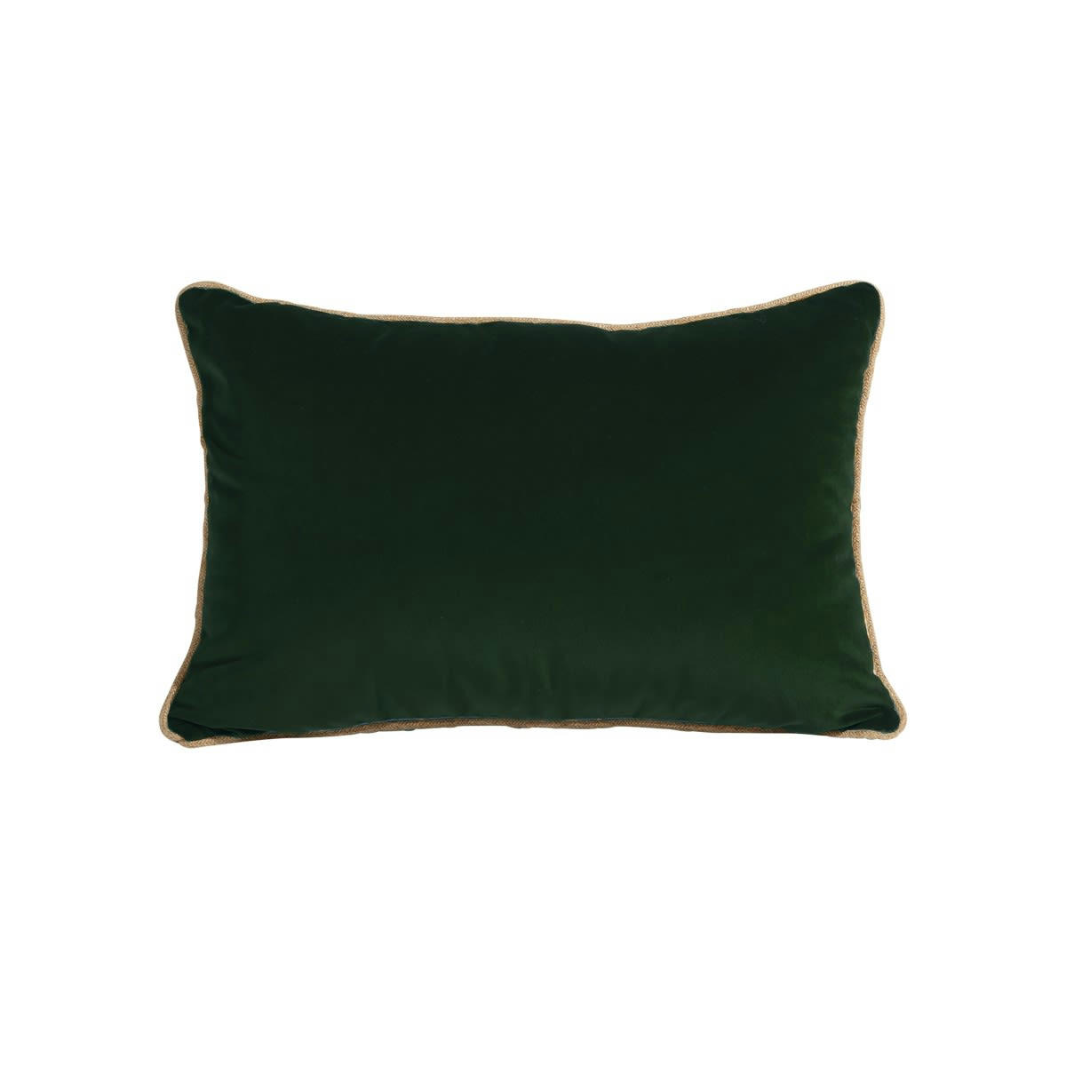 HÔTEL PARTICULIER - Coussin en velours vert foncé 40x65