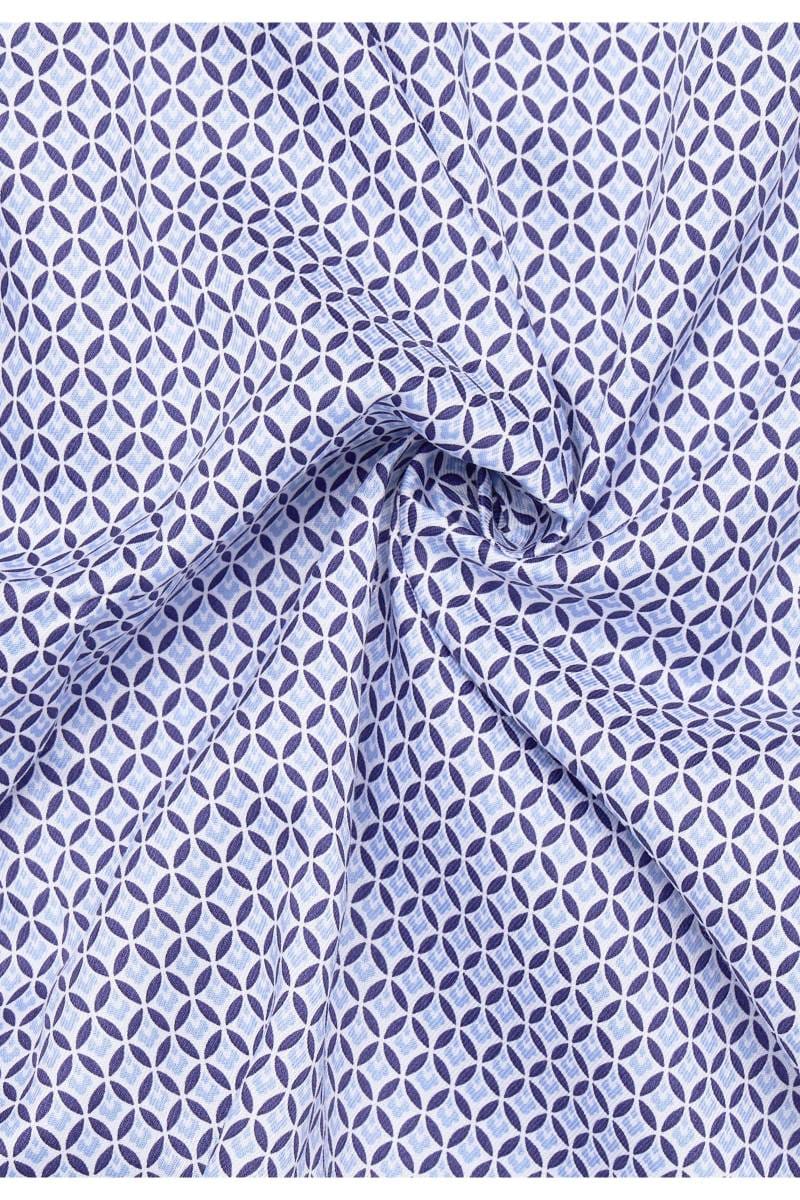 ETERNA Modern Fit Hemd mittelblau, Bedruckt