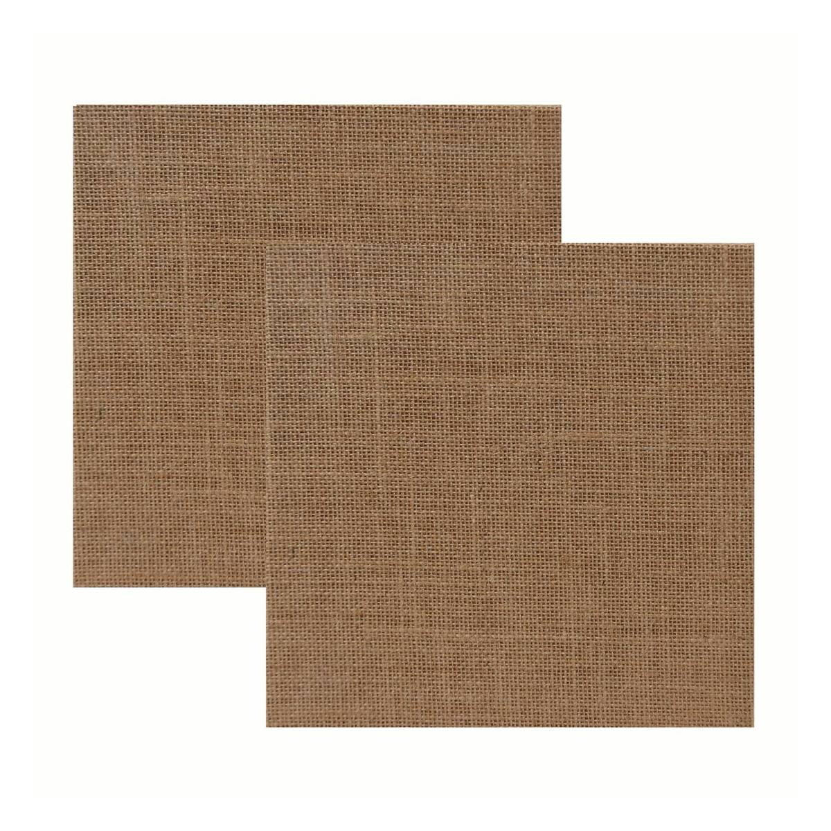 Hessian Panel 8 x 8 Inches 2 Pack