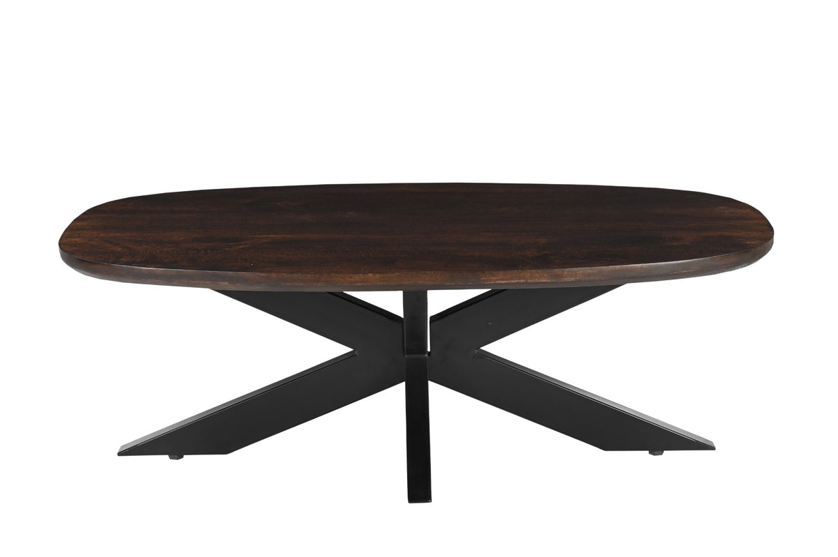 Livingfurn salontafel Jesper - 120cm - mangohout - bruin