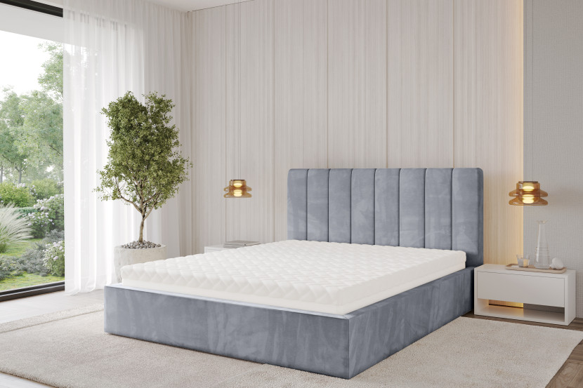 Materac sprężonowy kieszeniowy 7 stref -twardość H3|H4 - BASILA 80x200 cm