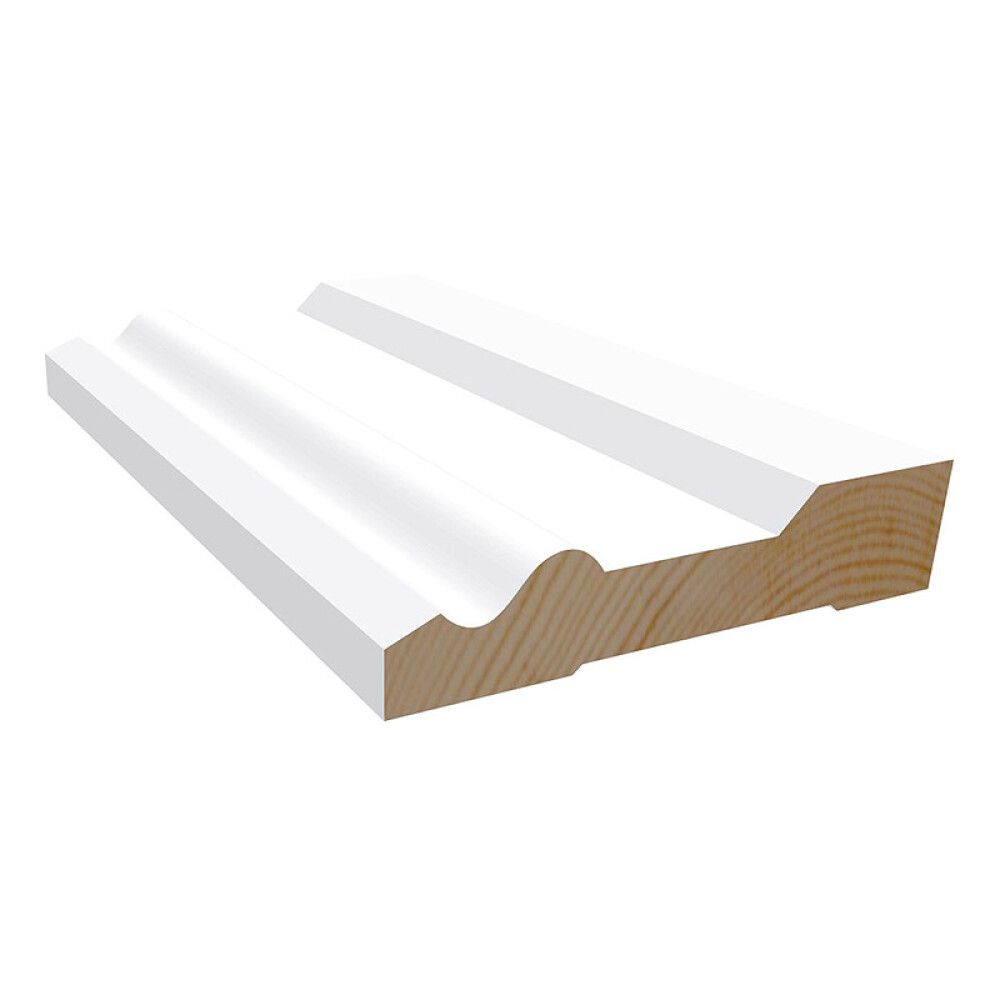 GULVLIST MOELVEN 15X58X4400MM HVIT
