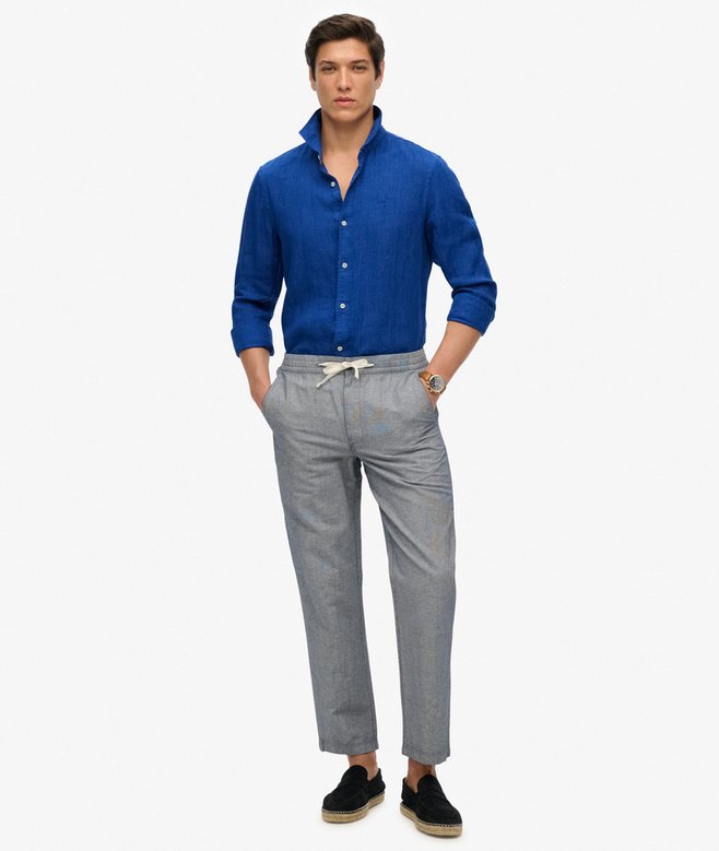Embroidered Vacation Linen Shirt