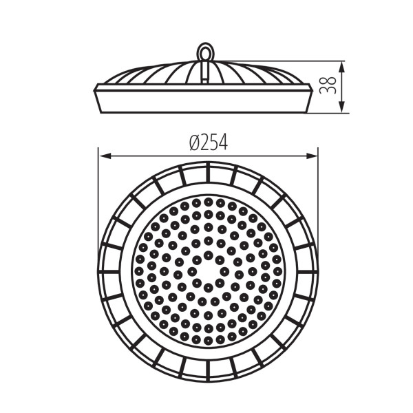 Oprawa LED LightLogic high bay LL NEBE 100W-NW 30595 downlight IP65 100W