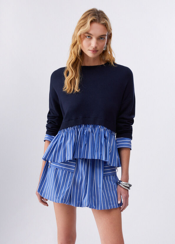Maglia con volant