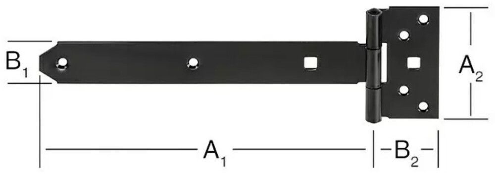 T-HENGSLER VORMANN SVART 200X33MM