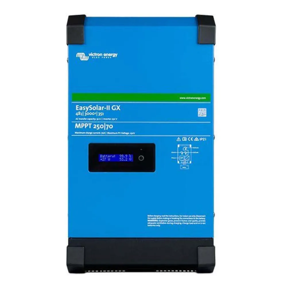 Victron Energy Easy Solar-II PPT 250/100 GX Battery Inverter 48/5000/70-50 M