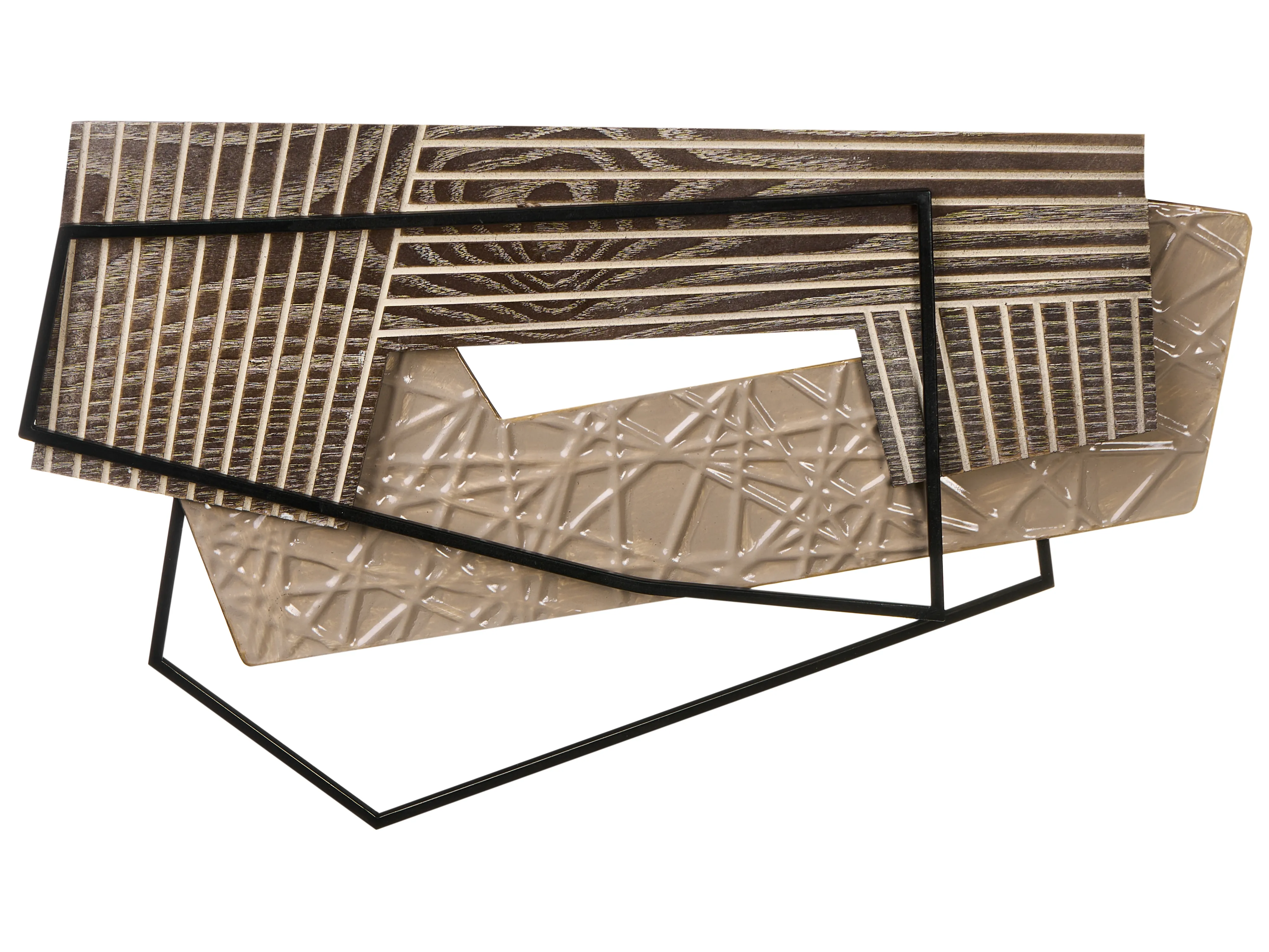 Wall Decor ENNIS Metal 36 cm Brown