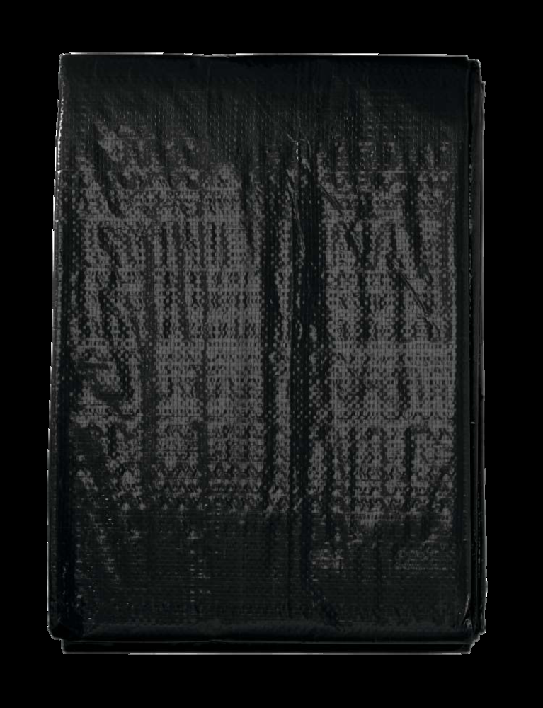 Certified Standard Duty Black Poly Tarp, Waterproof, 10-ft x 12-ft