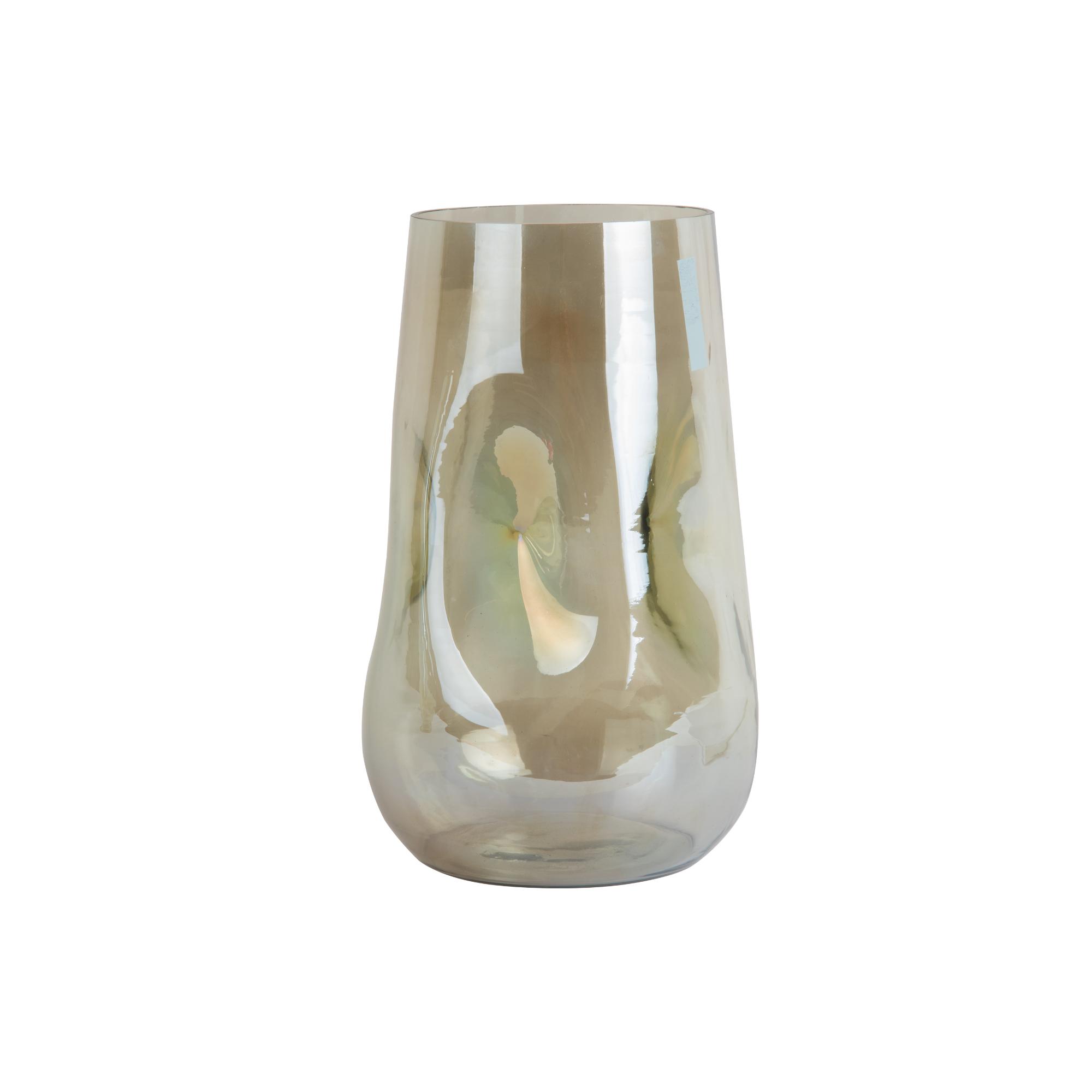 Present Time vaas Luster Organic Groot - groen - Ø17cm