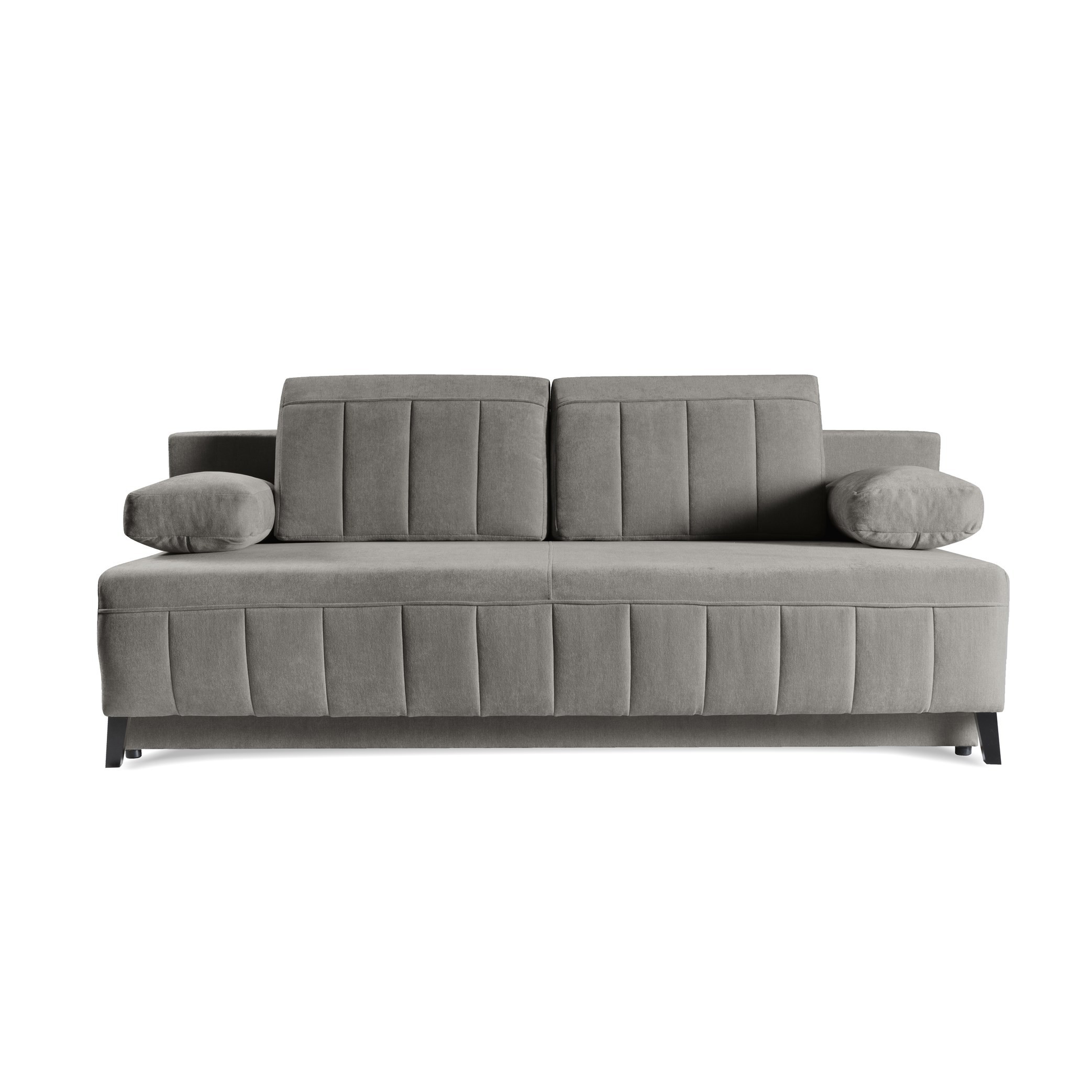 Elegancka sofa ARUNA do salonu z wygodymi poduszkami Szary