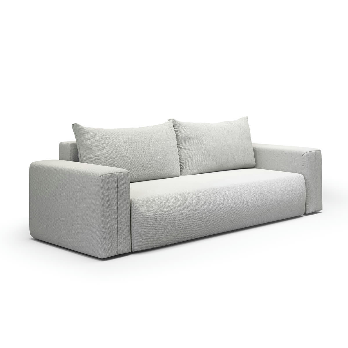 - Canapé convertible 3 places coffre gris