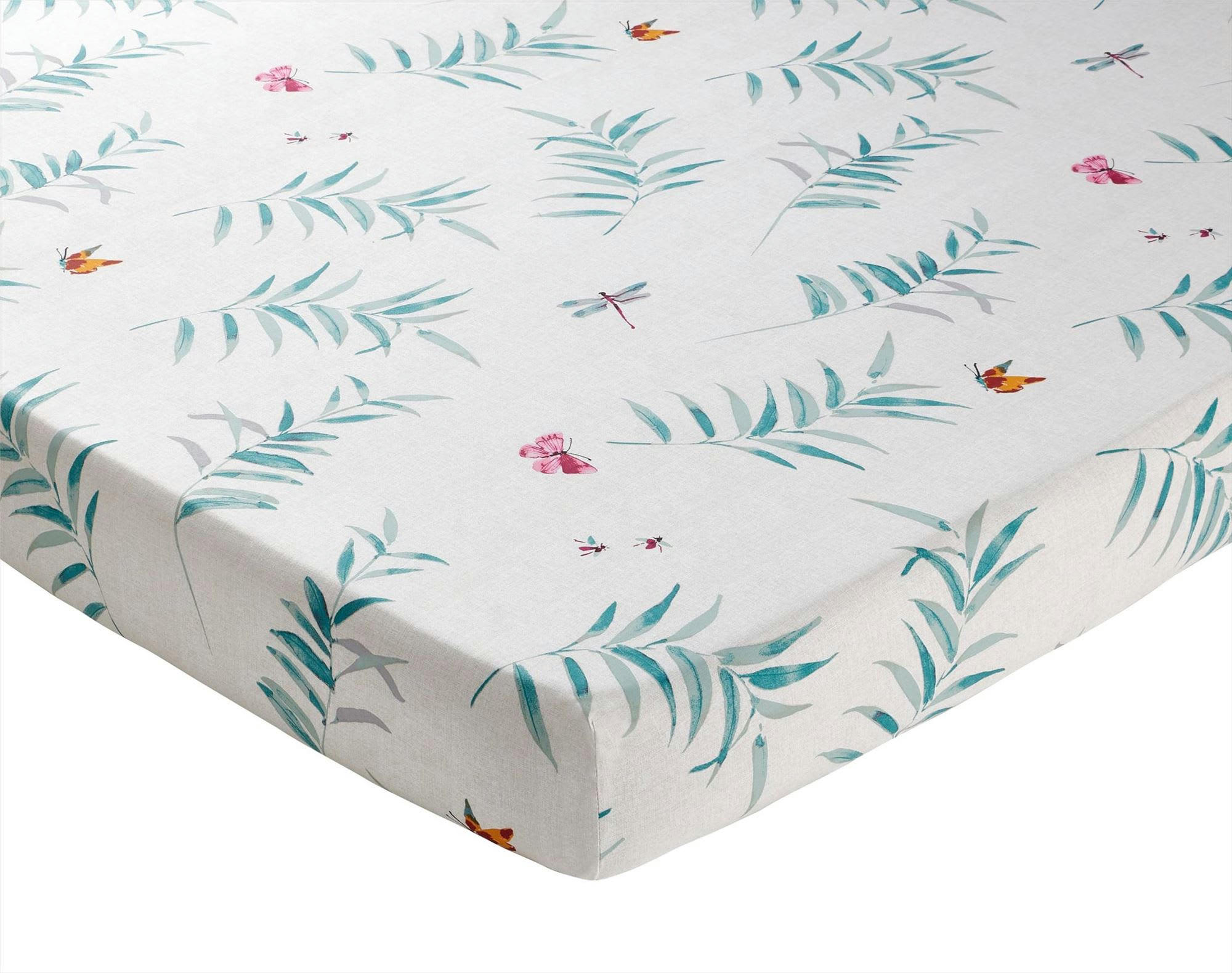 TEMPS LIBRE - Drap-housse 160x200x28 multicolore en coton