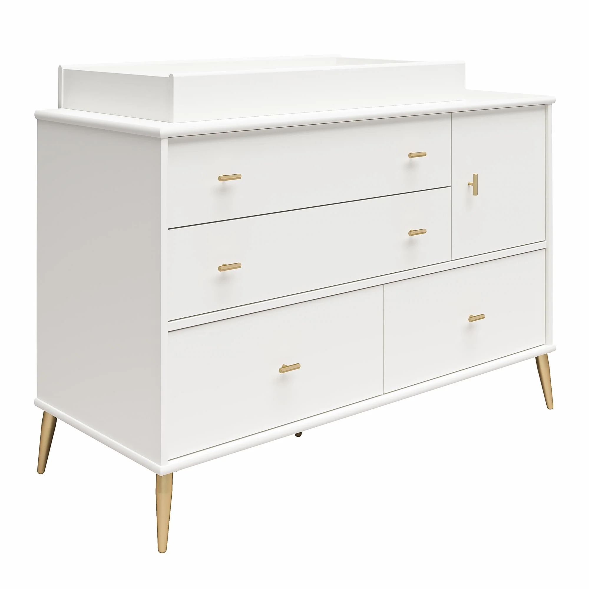 Little Seeds Valentina 4 Drawer/ 1 Door Convertible Dresser & Changing Table