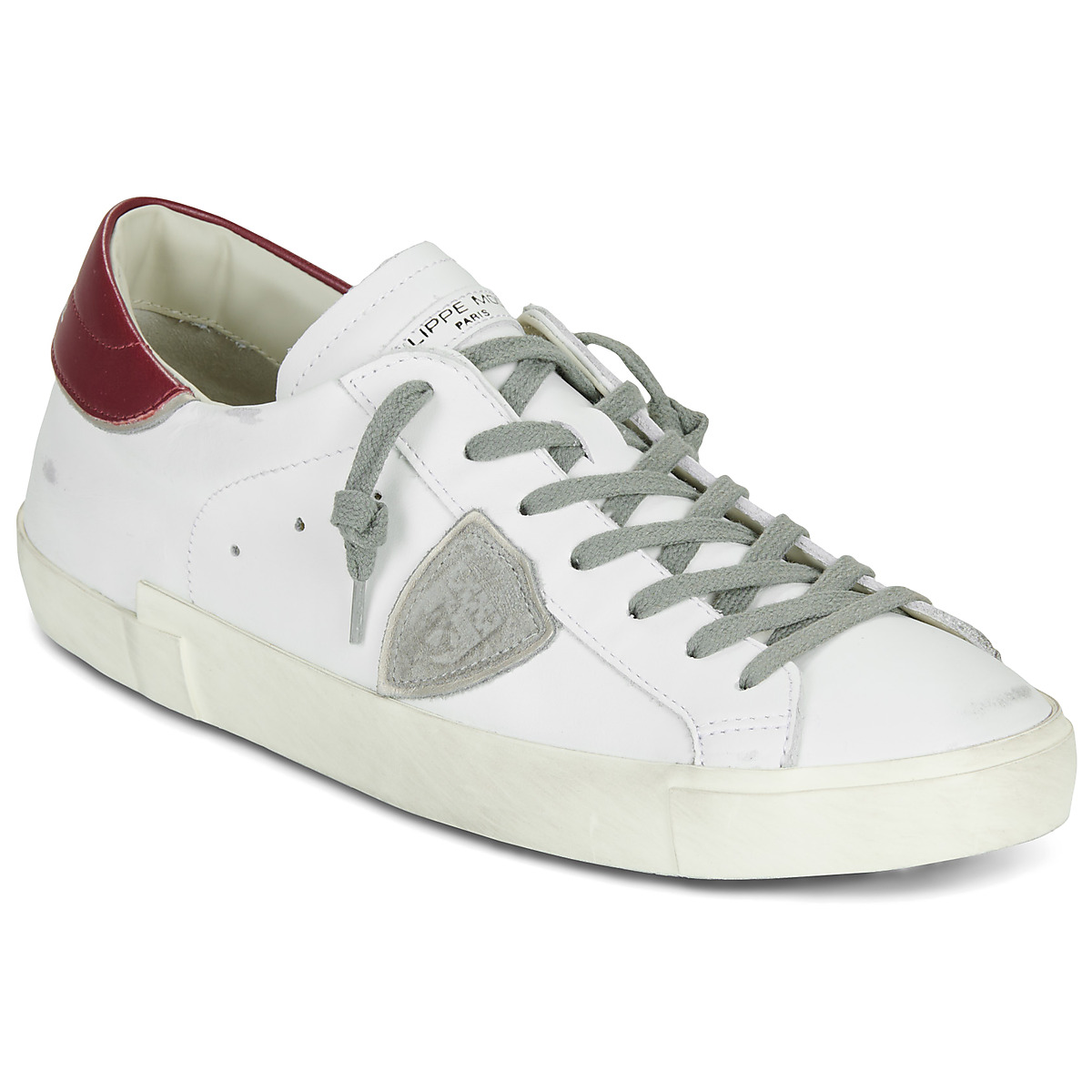 Philippe Model - PRSX LOW MAN - White / Bordeaux