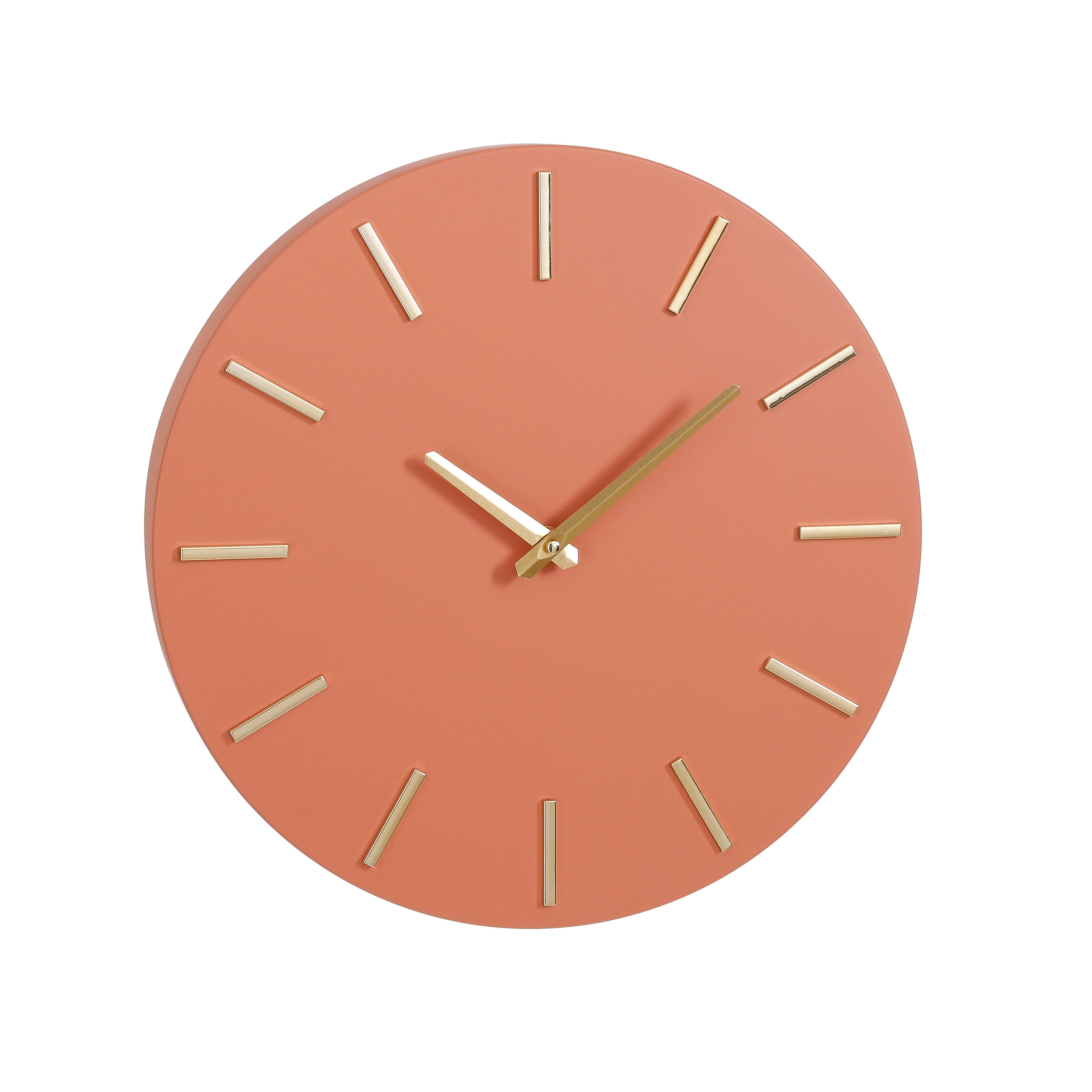 BRIXEN - Horloge en aluminium terra D35.5