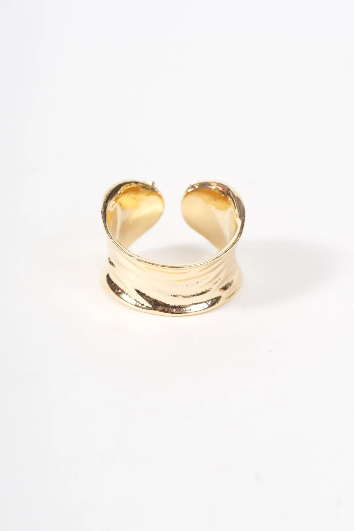 Chunky Gold Open Ring - Size 8