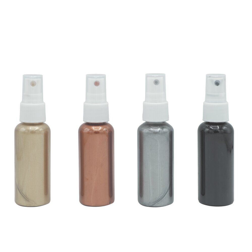 Peintures acrylique métalisée spray de 50ml H11,5cm - 4 pièces