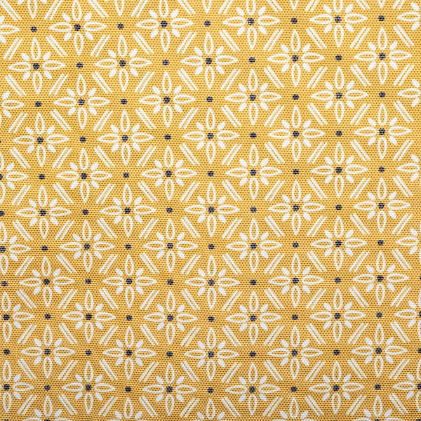 Nappe rectangulaire imprimée motif floral géométrique