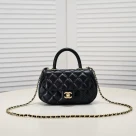 Chanel coco Leather Handle Shoulder Crossbody Bag