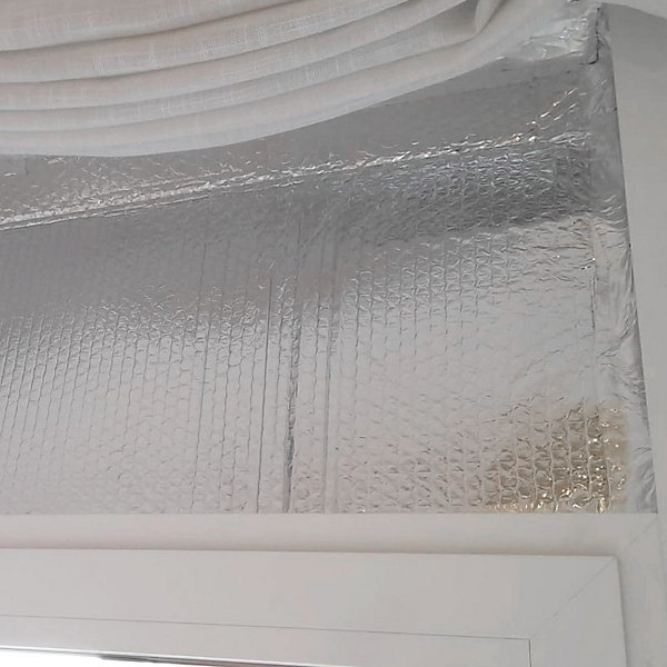 Isolant thermique 100% aluminium et filmé à bulles (35 x 1,20m)   45m ruban. Froid et chaleur: Maison, caravane, radiateur, garage