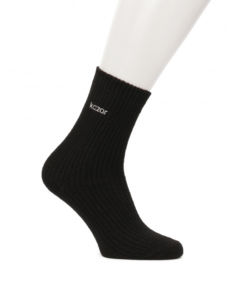 Black ribbed socks