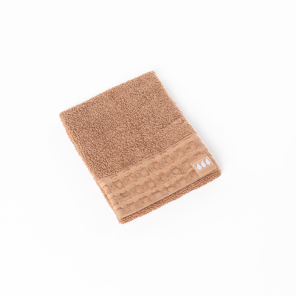 Toalhete taupe de algodão 30x50cm