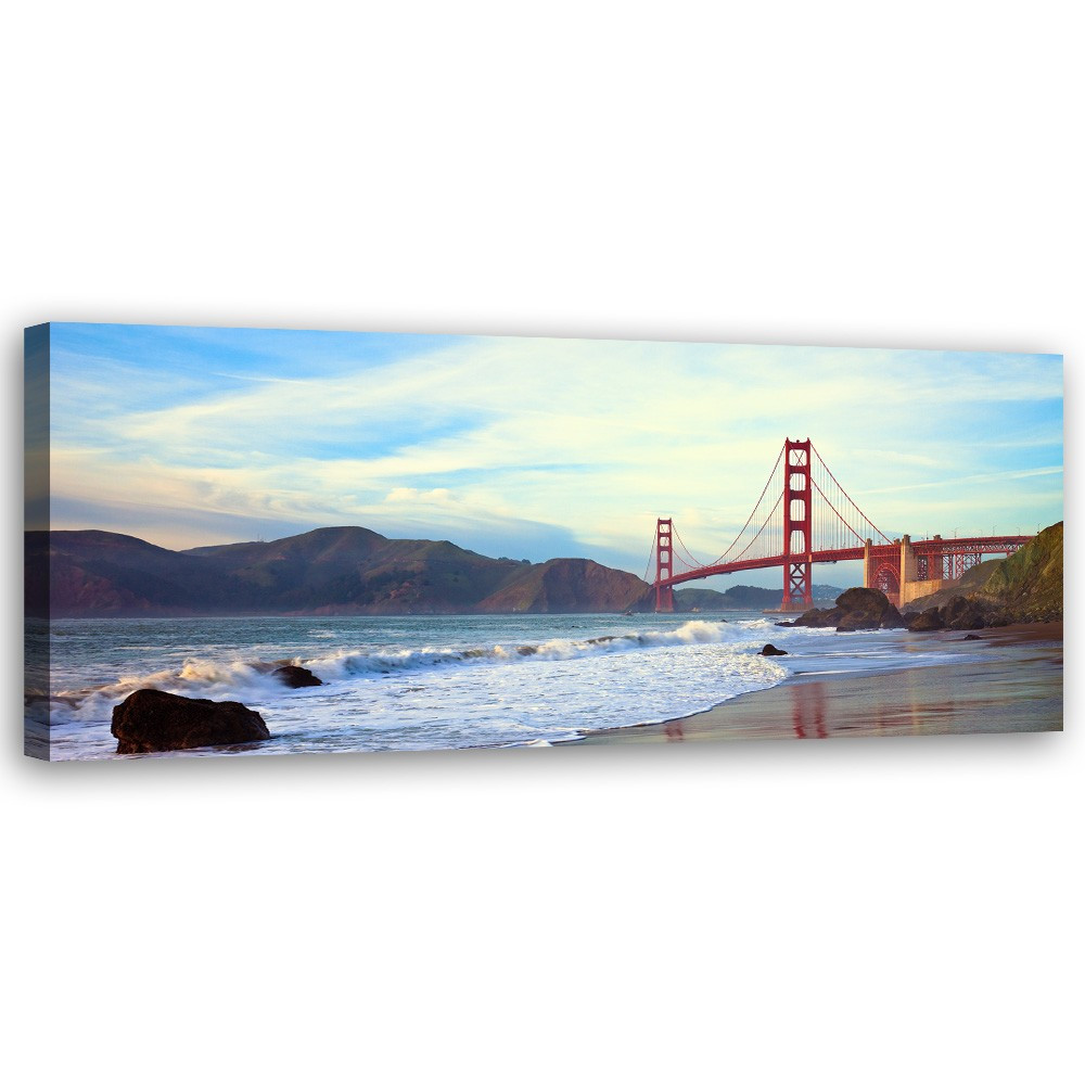 Feeby Obraz na płótnie, Golden Gate Bridge Most 90x30