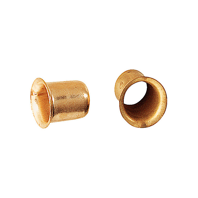Douille pour taquet en métal jaune Ø 7 mm 16 pièces TEKNIBOX