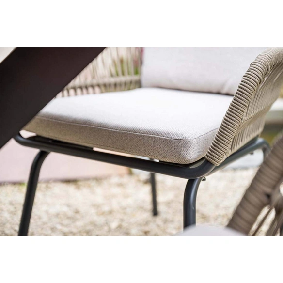 Gartenstuhl »Triton«, BxHxL: 66 x 86 x 74 cm, carbon-schwarz/sandfarben