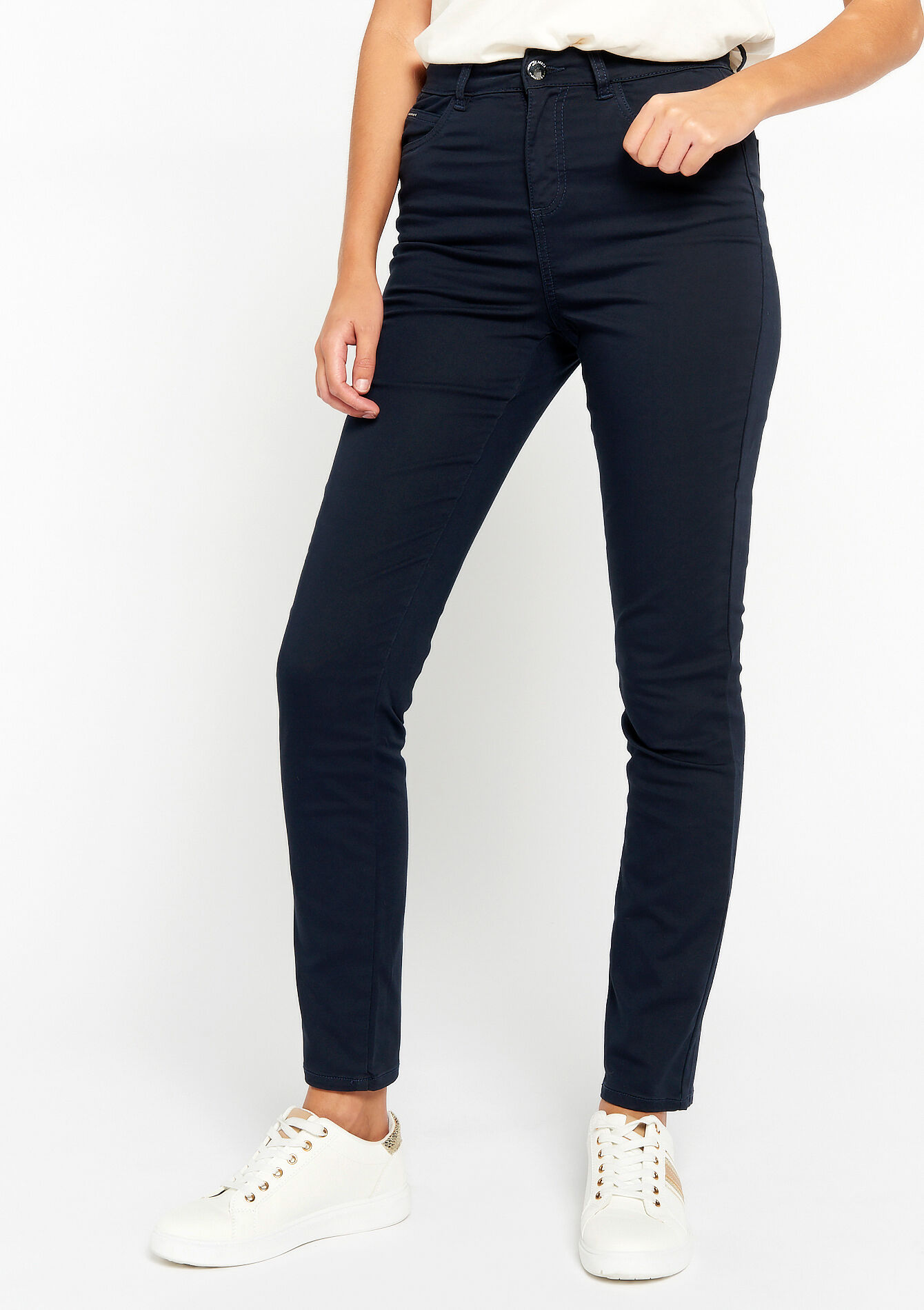 Skinny broek met hoge taille