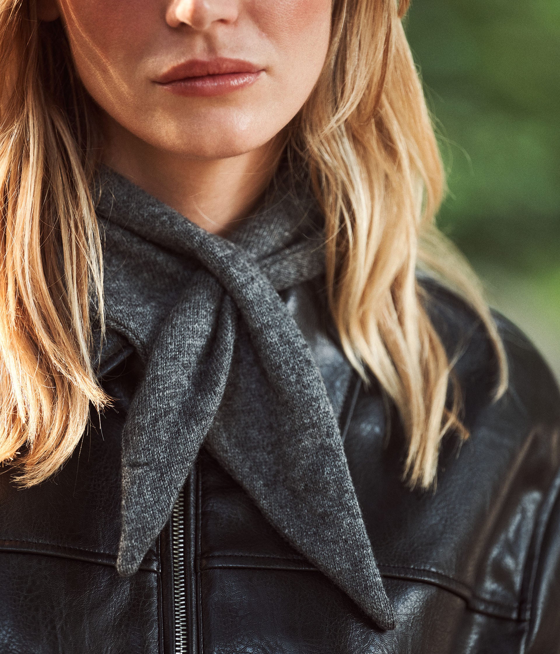 Foulard tricot gris Loulou